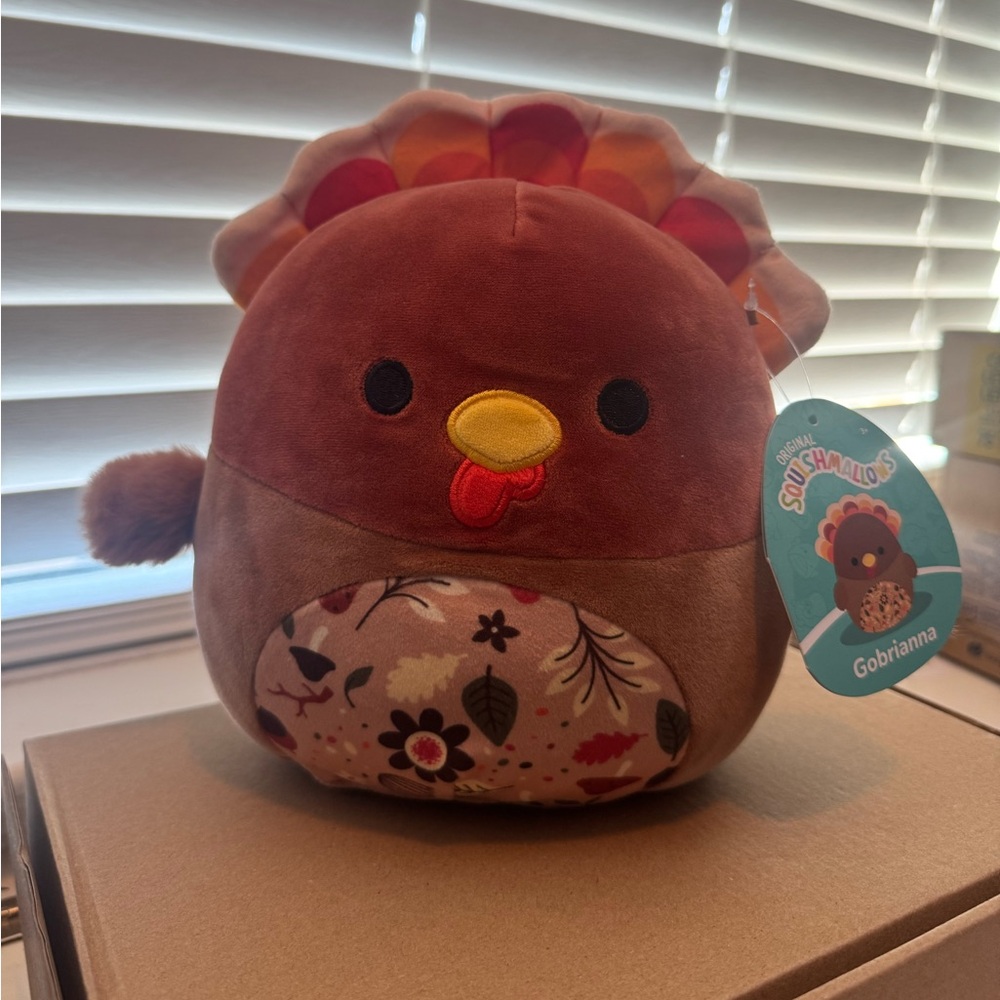 Squishmallows Gobrianna Turkey with Pattern Belly 6.5” NWT